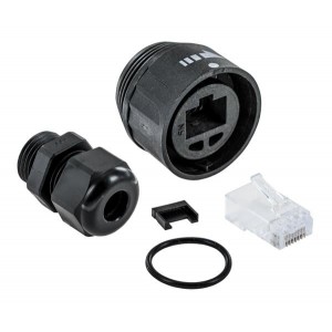 361001, Модульные соединители / соединители Ethernet Cat5E Plug;Stranded DM SR Non Shielded