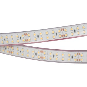 Лента RTW 2-5000P 24V Warm2700 2x2 (3528, 1200 LED, LUX) (Arlight, 19.2 Вт/м, IP66)