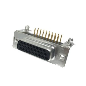 164A18189X, Соединители с высокой плотностью контактов D-Sub 26P DSUB SOCKET R/A HI DENSITY THRU-HOLE