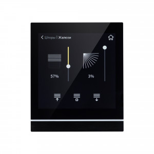 INTELLIGENT ARLIGHT Панель сенсорная KNX-113-40-MULTI-V4-IN (20-30V) 032386, Многофункциональная встраиваемая настенная панель стандарта KNX с цветным сенсорным дисплеем 4.0”. До 16 слайдов, на каждом до 8 элементов управления. Виджеты для RGBW, MIX (CCT), климатики, мультимедиа. Встроенный датчик температуры. Логические функции.