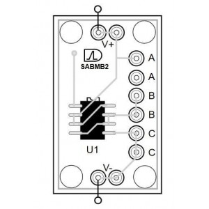 SABMB225, Прочие средства разработки 2-CH SUPERCAPACITOR PCB W/ ALD910025SALI