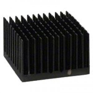 ATS-55400W-C1-R0, Радиаторы BGA Heatsink, High Performance, Cross-Cut, Double-Sided Thermal Tape, Black-Anodized, T412, 40x40x24.5mm