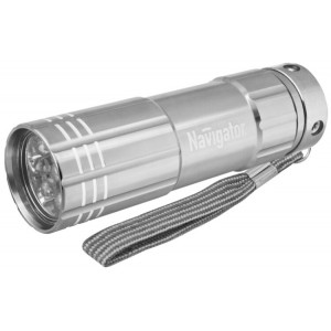 Фонарь 94 928 NPT-CM07-3АAA алюм.9LED, блист. 94928