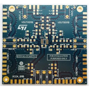 STEVAL-CCA057V1, Средства разработки интегральных схем (ИС) усилителей Bare PCB evaluation board for the dual operational amplifier family in an SO8 package