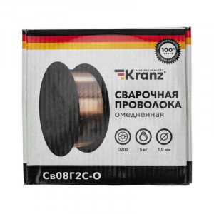 Проволока сварочная омедненная Св08Г2С-О (ER70S-6; SG2) 5кг 1.0мм D200 KR-11-0982-5