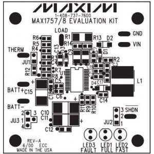 MAX1758EVKIT+, Средства разработки интегральных схем (ИС) управления питанием MAX17681 EVAL KIT