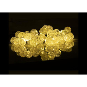Светильник светодиодный садовый SLR-G05-30Y гирлянда шарики желт. на солнечн. батарее 5033368