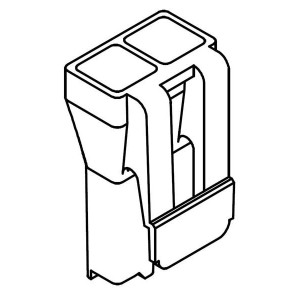 43335-1002, Проводные клеммы и зажимы Flat Blade Rcpt Hsg V-2 2Ckt