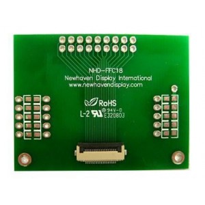 NHD-FFC18, Средства разработки визуального вывода 18 pin FFC-thru hole adptr
