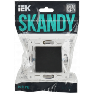 SKANDY Заглушка с суппортом SK-C01Bl черный IEK SK-PL10-K02