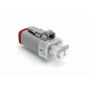 AT06-2S-LED1230, Автомобильные разъемы Plug 2-Way LED 12V Clear SR01 Grey