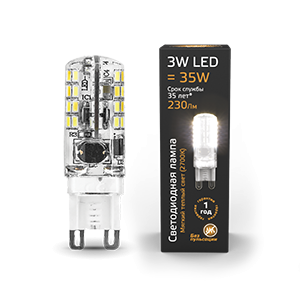 Лампа LED G9 AC150-265V 3W 2700K 1/20/200 107709103