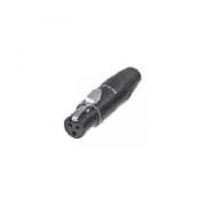 RT4FC-B, Разъемы XLR 4P TINY XLR FEMALE BLK SHELL, GOLD REAN