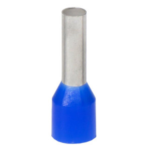 Наконечник-гильза с изол. фланцем для жилы сечением 2,5кв.мм, длина контактной части 10мм, синий IF2.5-10BL
