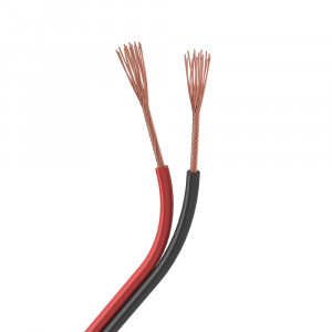 ARL-24AWG-2WIRE-CU, Шлейф для питания и управления одноцветными светодиодными лентами. 2 проводника, калибр проводника 24AWG, сечение проводника 0.22 мм2, проводник из луженой меди, внешняя оболочка из ПВХ красного и чёрного цветов. Длина кабеля в бухте — 50 метров