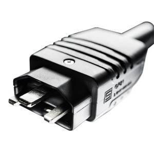 3-101-786, Кабели питания переменного тока rewireable cord plug for 400 VDC up to 2.6 kW, Straight, max. Cable Diameter 9.2 mm, GP21