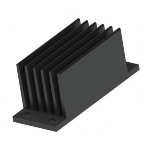 567-24AB, Радиаторы Heat Sink for DC/DC Converters, Eighth Brick, 55x20.7x6.1mm, 6 Fins