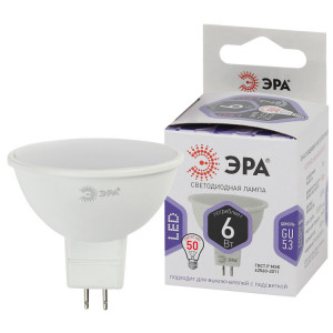 Лампочка светодиодная STD LED MR16-6W-860-GU5.3 GU5.3 6Вт софит холодный белый свет Б0049069