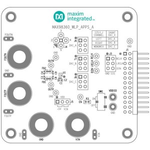 MAX98360AEVSYS#WLP, Средства разработки интегральных схем (ИС) аудиоконтроллеров  EVkit for digital Class D with 1.8V digital