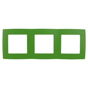 12-5003-27 Рамка на 3 поста, 2, зелёный (15/150/2400) Б0019410