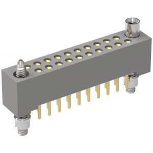 WTA60SAD9J, Прямоугольные соединители стандарта Mil 2Row Straight Recptl Board Mount