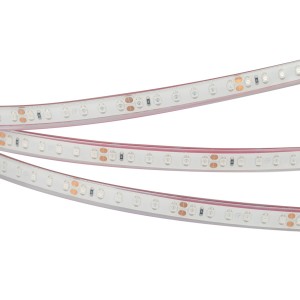 Лента RTW 2-5000PGS 24V Red 2x (3528, 600 LED, LUX) (Arlight, 9.6 Вт/м, IP67)