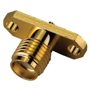 PCB.SMAFST.2H.A.HT, РЧ соединители / Коаксиальные соединители SMA straight panel mnt receptacle-Gold