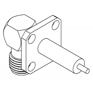 R125654451, РЧ соединители / Коаксиальные соединители SMA R/A SQF JK REC W/CYLINDRICAL CONT