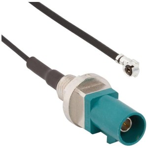 095-820-109-10Z, Соединения РЧ-кабелей FKRA(M)-AMC(M)1.37MM 3.94 Str Blkhd Plug