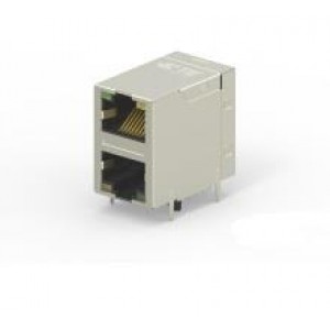 5-2301994-2, Модульные соединители / соединители Ethernet RJ45 JACK INT.MAG. 10/100 LED 1X1 INV.