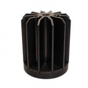 ATSEU-109-C1-R0, Heat Sinks STAR LED Heatsink, 60mm dia., 60mm, Black, Baseplate Hardware