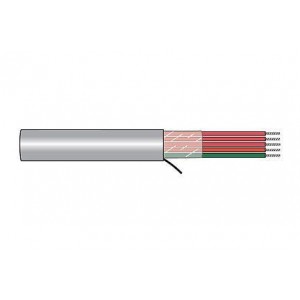 65205CY SL005, Многожильные кабели 12AWG 5C SHIELDED 100 FT SPOOL SLATE