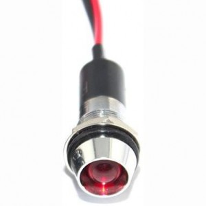 FL1M-12CW-1-R2V, Светодиодные панельные индикаторы LED RED 12MM NUT 2VAC/DC