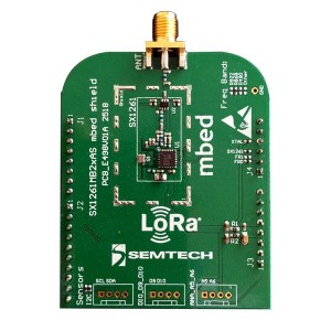 SX1261MB2BAS, Радиочастотные средства разработки SX1261 @868MHZ MBED SHIELD ; +14DBM