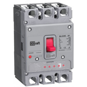 Dekraft Силовой автоматический выключатель с электрон. расц. 3P 125А 50кА ВА-333E