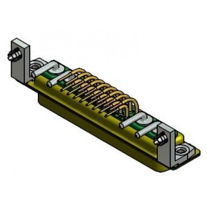 CFM21WA4P5-0394, Соединители D-Sub со смешанными контактами 21WA4 M LOADED MIX LAYOUT