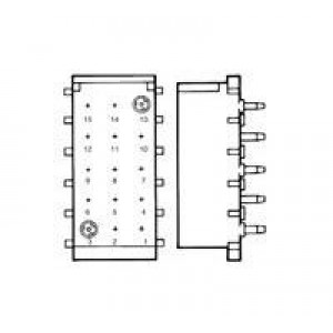 350643-1, Штыревые и гнездовые соединители VERT PCB SKT HDR 12P