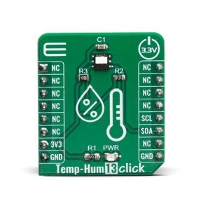 MIKROE-3635, Инструменты разработки температурного датчика Temp&Hum 13 click