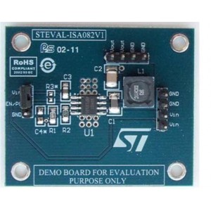 STEVAL-ISA082V1, Средства разработки интегральных схем (ИС) управления питанием 4A peak 800kHz fixed ST1S40IPHR Eval