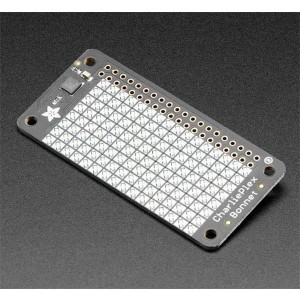 4119, Средства разработки схем светодиодного освещения  Adafruit CharliePlex LED Matrix Bonnet - 8x16 Yellow LEDs