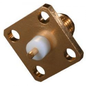 142-1701-121, РЧ соединители / Коаксиальные соединители 4 Hole Flange Mnt JK Recpt;gold