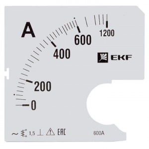 Шкала сменная для A961 600/5А-1,5 PROxima s-a961-600