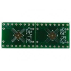 204-0026-01, Печатные и макетные платы .5mm Pitch, 16 Pin QFP & QFN Adapter