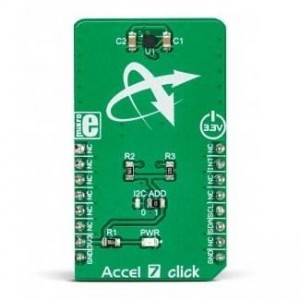 MIKROE-3244, Инструменты разработки датчика ускорения Accel 7 click