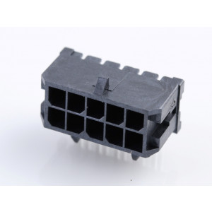430451002, Прямоугольный разъем, Серия Micro-Fit 3.0 43045, 10 контакт(-ов), Штыревой Разъем, 3 мм