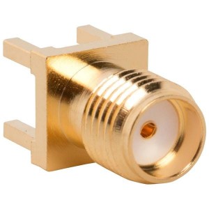 132134, РЧ соединители / Коаксиальные соединители SMA STRAIGHT PCB RECEPTACLE