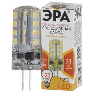 Лампочка светодиодная STD LED JC-3W-12V-827-G4 G4 3Вт капсула теплый белый свет Б0033193