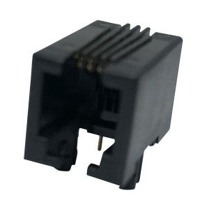 GMX-N-44, Модульные соединители / соединители Ethernet 4P4C R/A PCB BLACK LOW PROFILE