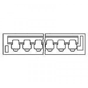 640136-2, Стандартные краевые разъемы 2P EDGE HSG BIF-LEAF