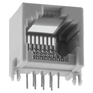 GLX-A-66, Модульные соединители / соединители Ethernet 6P6C R/A PCB GREY LOPRO PANEL STOPS